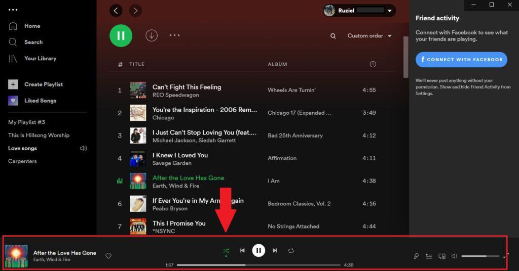 Spotify Shuffle off desktop