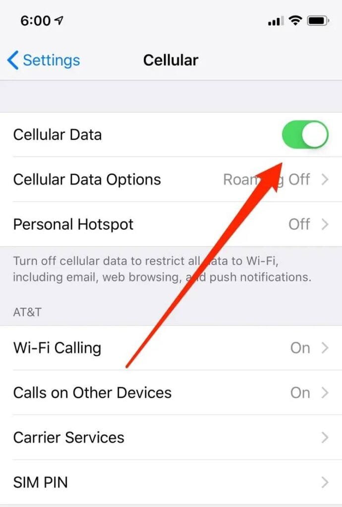 WhatsApp Fix - Cellular Data On