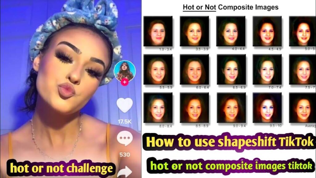 TikTok How to Do Hot or Not Composite Images