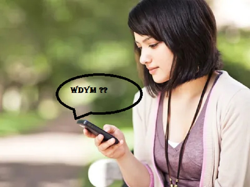 Use of WDYM in Texting
