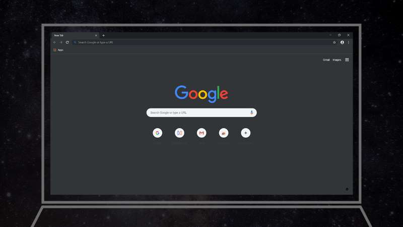 dark mode on Google Chrome