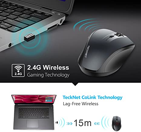 TECKNET CLASSIC 2.4G PORTABLE OPTIC WIRELESS MOUSE