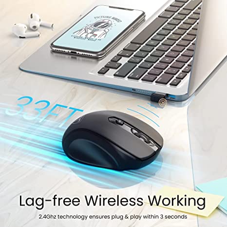 VICTSING 2.4G WIRELESS MOUSE PORTABLE