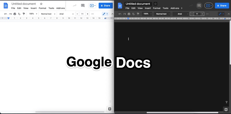 Enable Google Docs Dark Mode in Google Chrome
