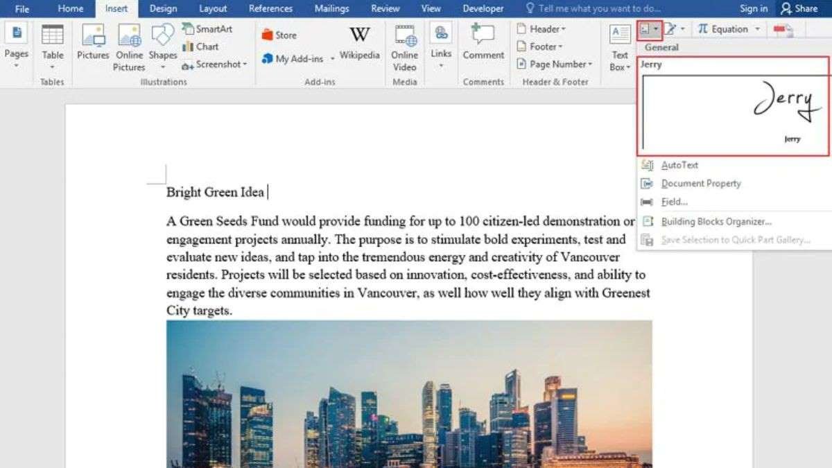 How To Insert Signature In Microsoft Word Explained MobbiTech