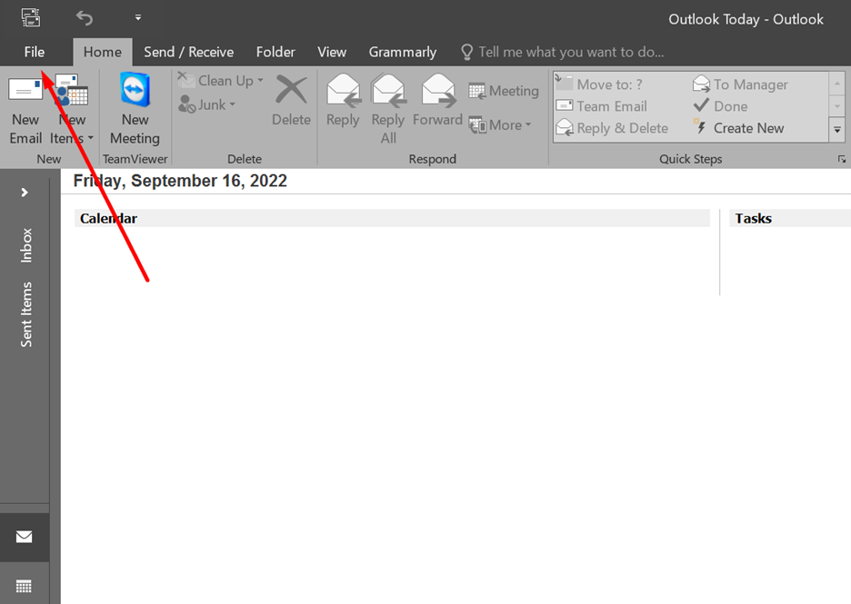 Setting up Yahoo Mail in MS Outlook step 2