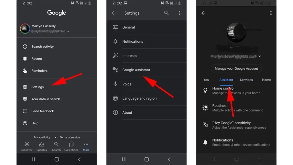 Google Assistant Settings On Android