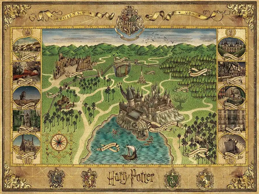 Hogwarts Legacy Map With Floating Candles Vicinity