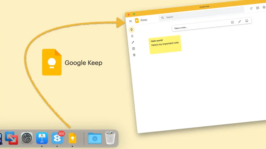 Google Keep Notes in Desktop