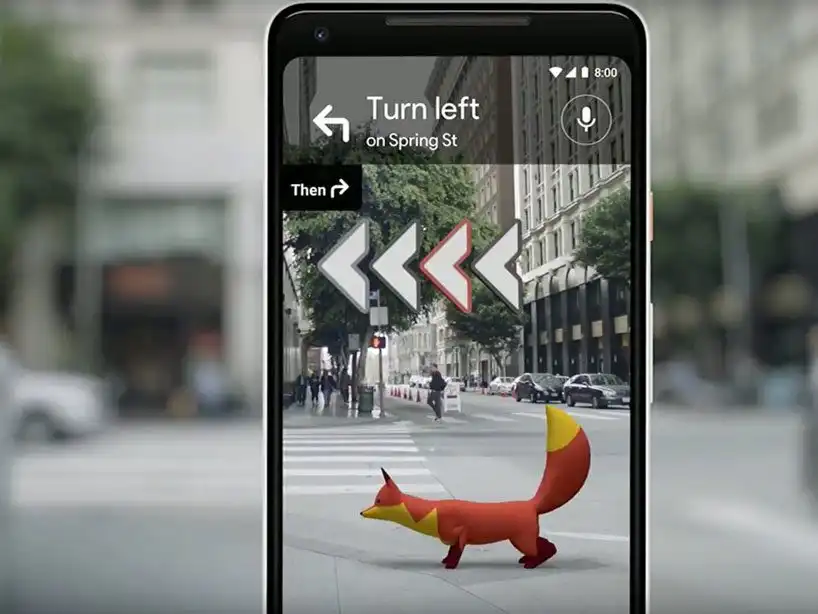 Google AR implemented in Google Map