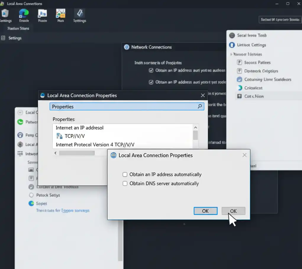 Check IP Settings for Automatic Configuration Windows
