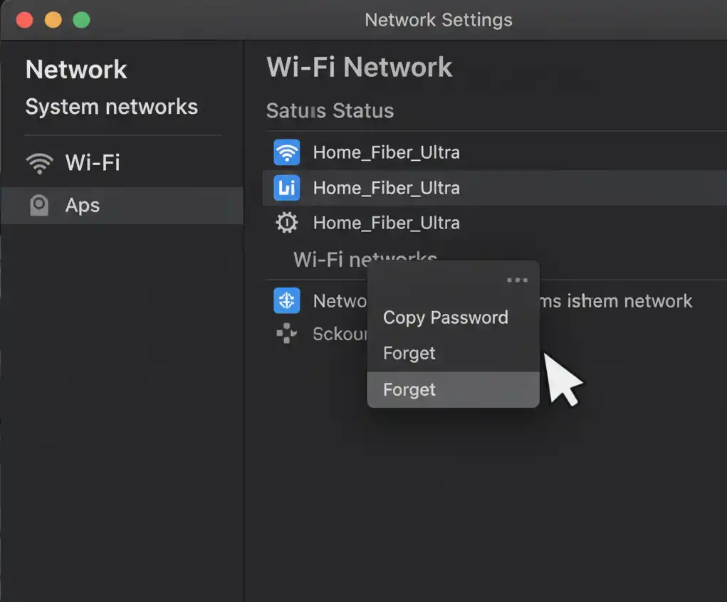 Forget and Reconnect to the Wi-Fi Network Windows - Mac