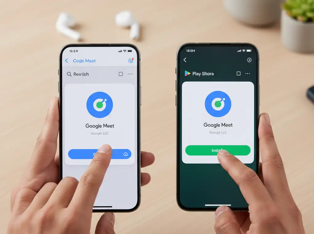 Google Meet to Video Chat setupAndroid to iPhone