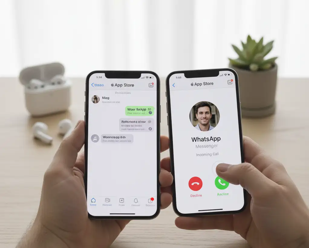 WhatsApp to Video Chat Android to iPhone