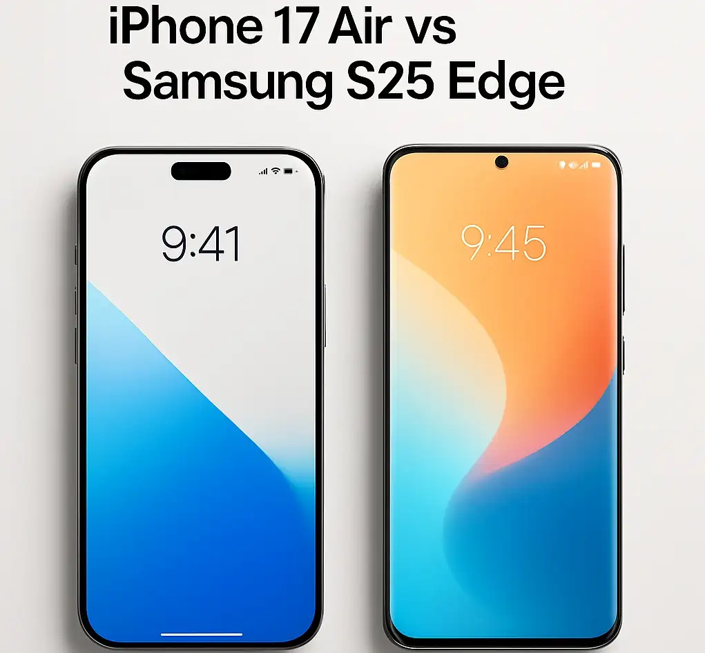 iPhone 17 Air vs Samsung S25 Edge - Display Brightness vs Size
